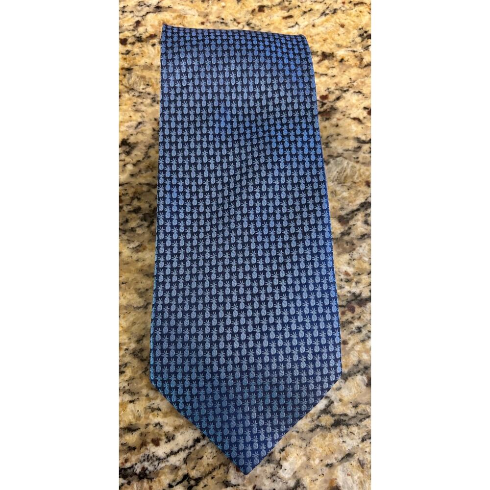 Tommy Bahama Silk Neck Tie Blue Palm Trees